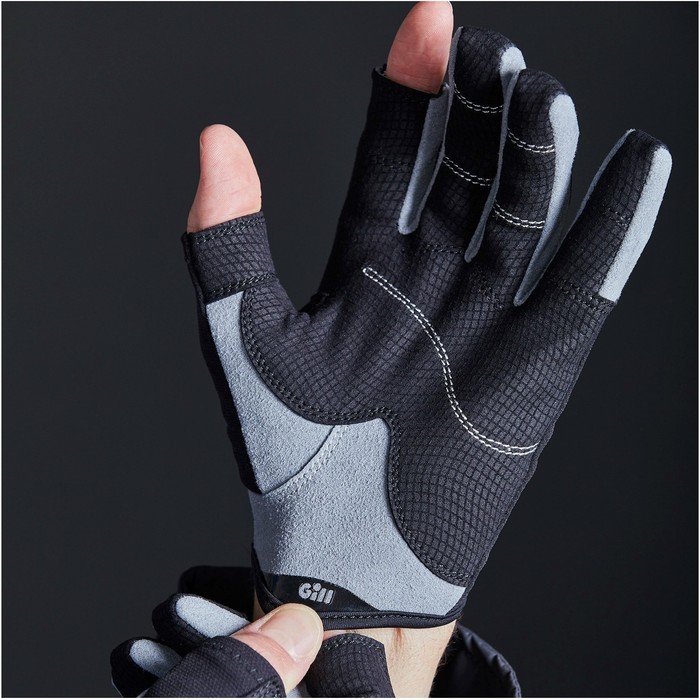 2024 Gill Deckhand Long Finger Gloves 7053 - Black